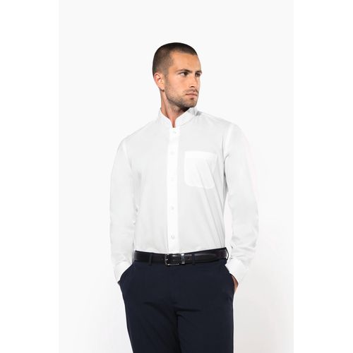 Chemise col mao manches longues - 3