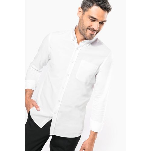 Chemise Oxford lavée manches longues - 3