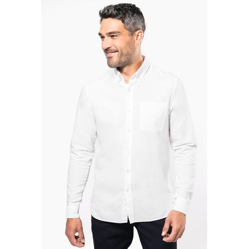 Chemise Oxford lavée manches longues - 1