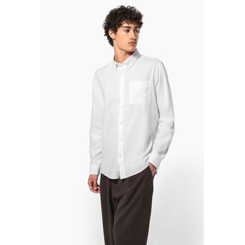Chemise Oxford lavée manches longues