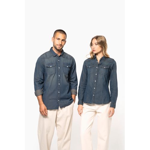 Chemise denim manches longues femme thumbnail 14