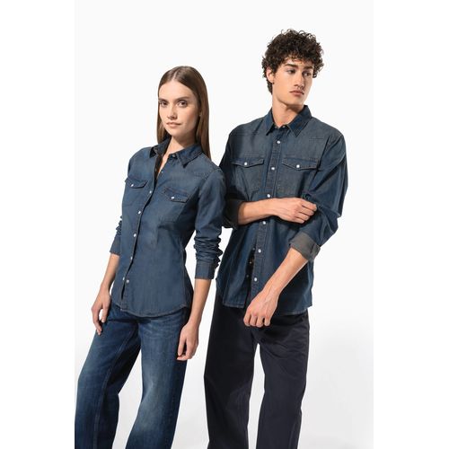 Chemise denim manches longues femme thumbnail 12