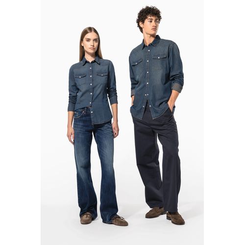 Chemise denim manches longues femme thumbnail 13