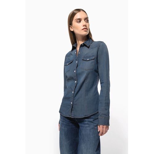 Chemise denim manches longues femme thumbnail 10