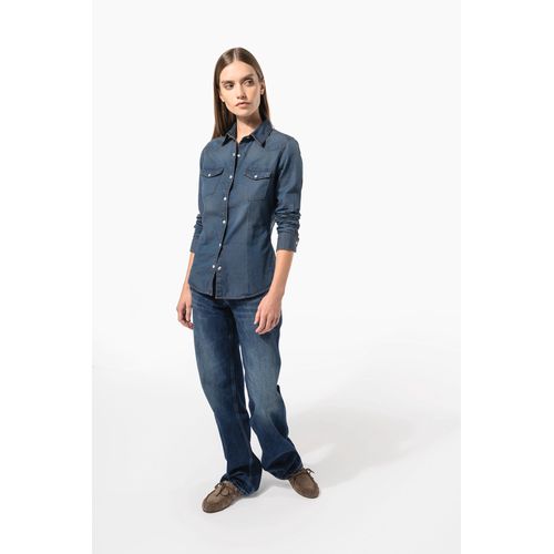 Chemise denim manches longues femme thumbnail 7