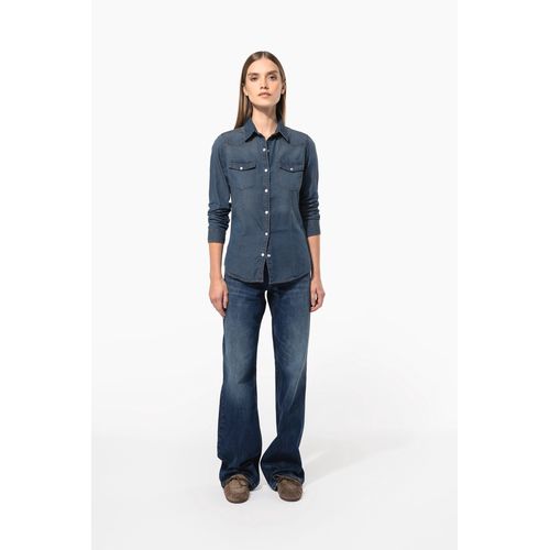 Chemise denim manches longues femme thumbnail 11