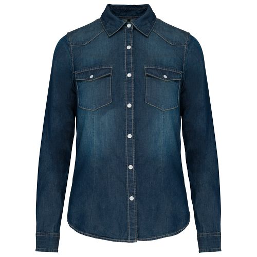 Chemise denim manches longues femme - 15