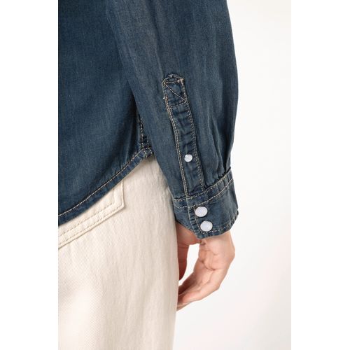 Chemise denim manches longues femme - 6