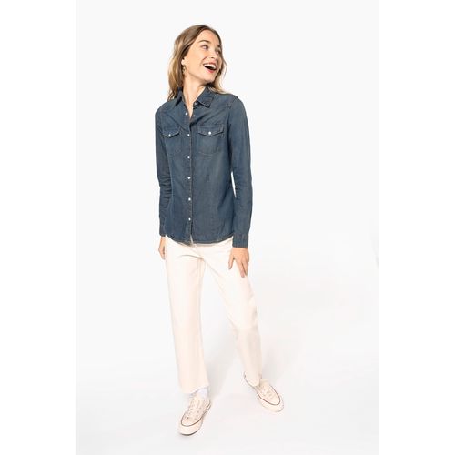 Chemise denim manches longues femme - 10