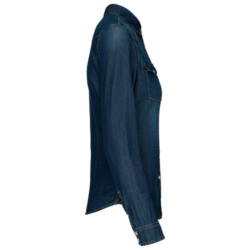 Chemise denim manches longues femme - 15