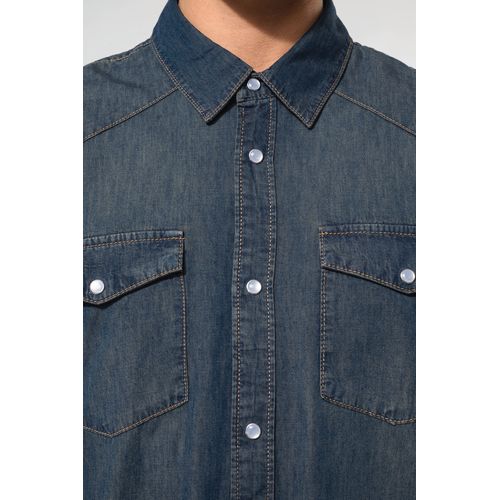 Chemise denim manches longues