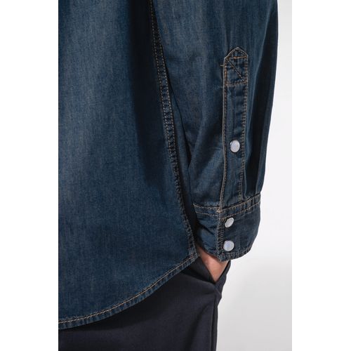 Chemise denim manches longues