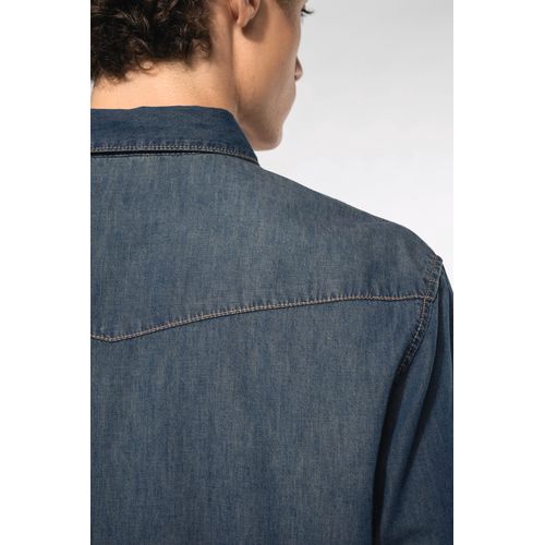 Chemise denim manches longues