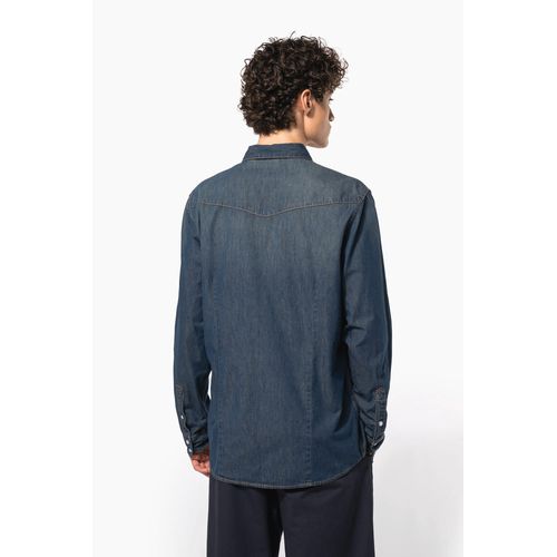 Chemise denim manches longues