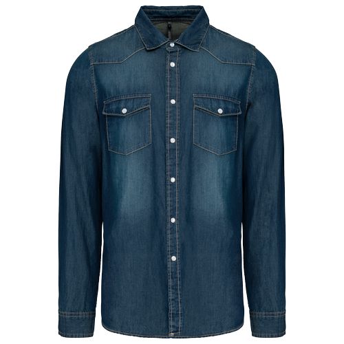 Chemise denim manches longues - 15