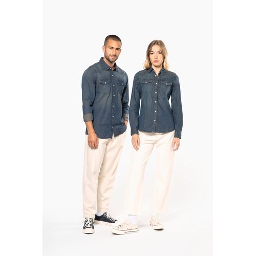 Chemise denim manches longues - 9