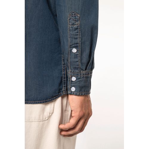 Chemise denim manches longues - 5