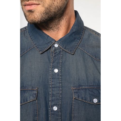 Chemise denim manches longues - 3