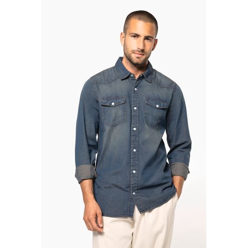 Chemise denim manches longues - 10