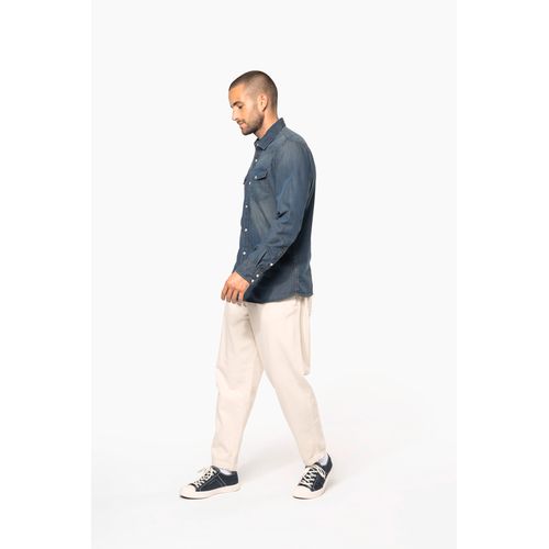 Chemise denim manches longues - 7