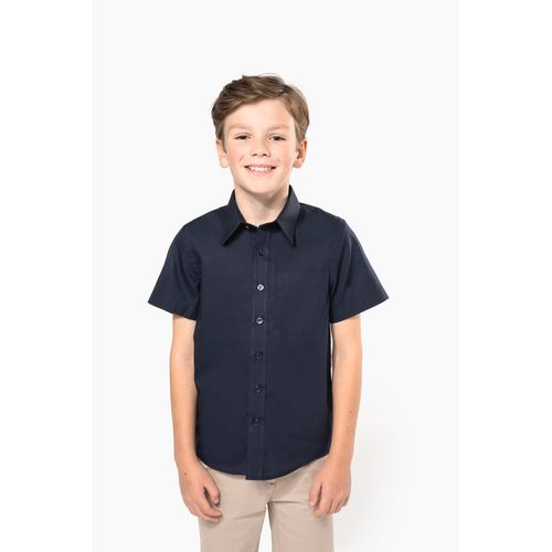 Chemise popeline manches courtes enfant - 1