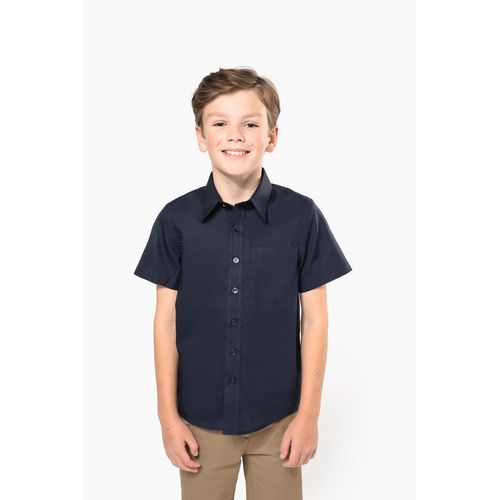 Chemise popeline manches courtes enfant - 1