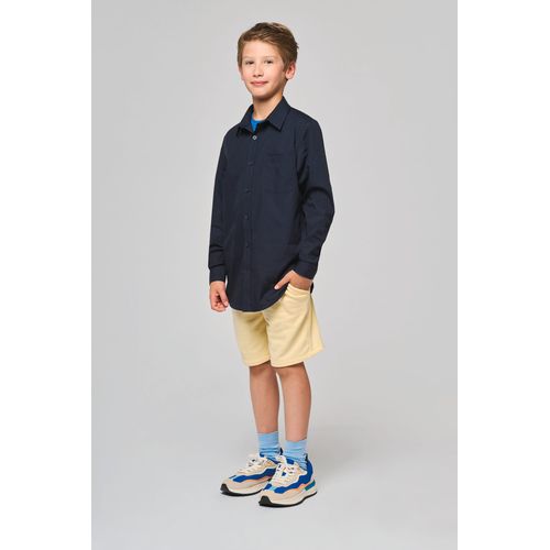 Chemise popeline manches longues enfant - 3