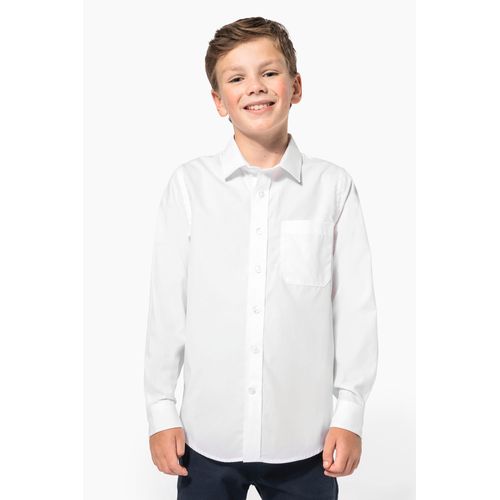 Chemise popeline manches longues enfant - 1