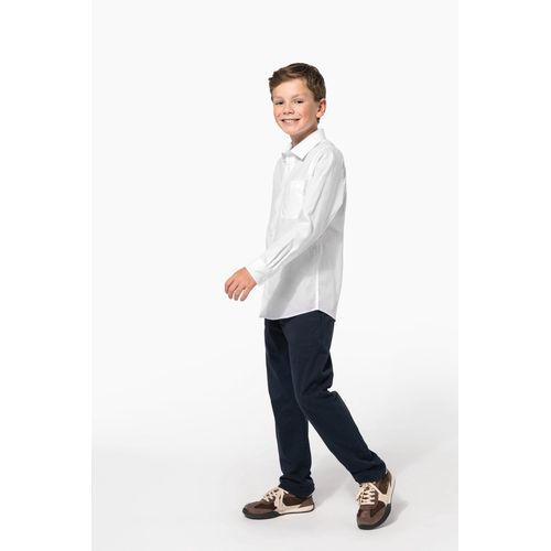 Chemise popeline manches longues enfant thumbnail 8