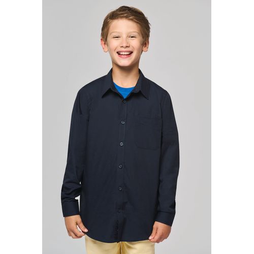 Chemise popeline manches longues enfant - 1