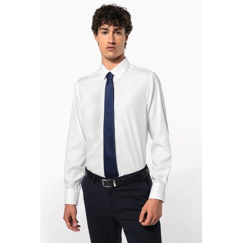 Chemise ajustée manches longues sans repassage thumbnail 6