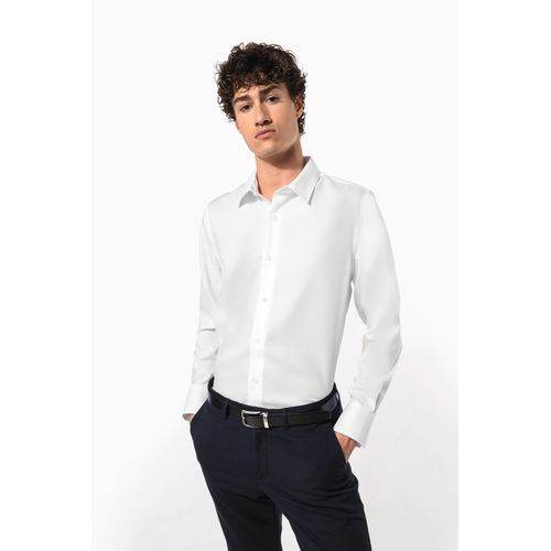 Chemise ajustée manches longues sans repassage - 1