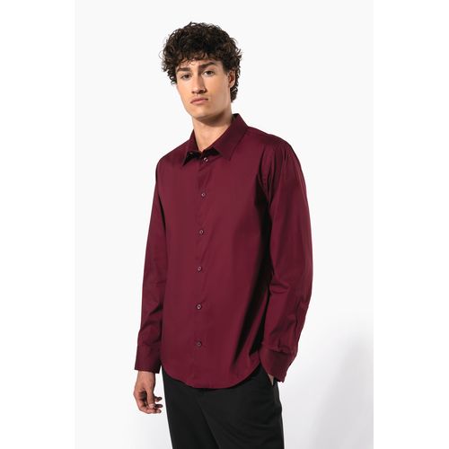 Chemise coton / élasthanne manches longues homme - 1