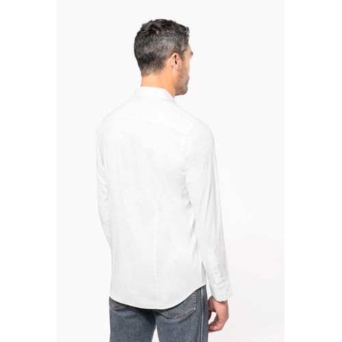 Chemise coton / élasthanne manches longues homme - 2