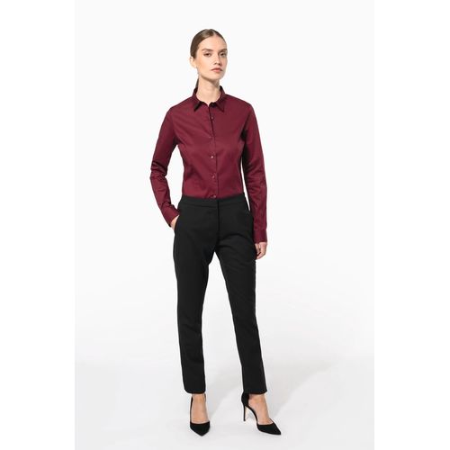 Chemise coton / élasthanne manches longues femme thumbnail 6