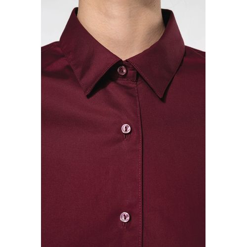 Chemise coton / élasthanne manches longues femme thumbnail 4