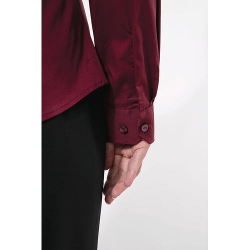 Chemise coton / élasthanne manches longues femme thumbnail 5