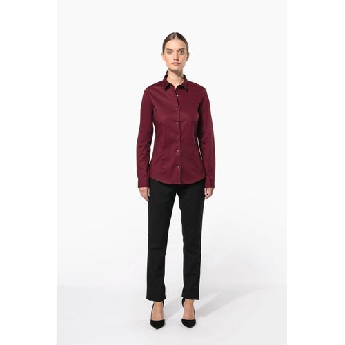 Chemise coton / élasthanne manches longues femme thumbnail 7