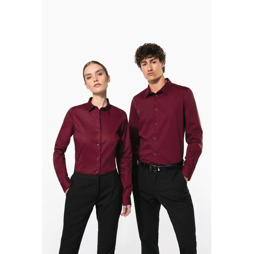 Chemise coton / élasthanne manches longues femme thumbnail 8