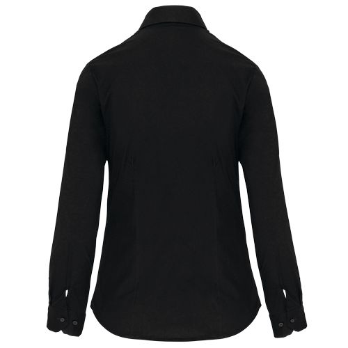 Chemise coton / élasthanne manches longues femme - 10