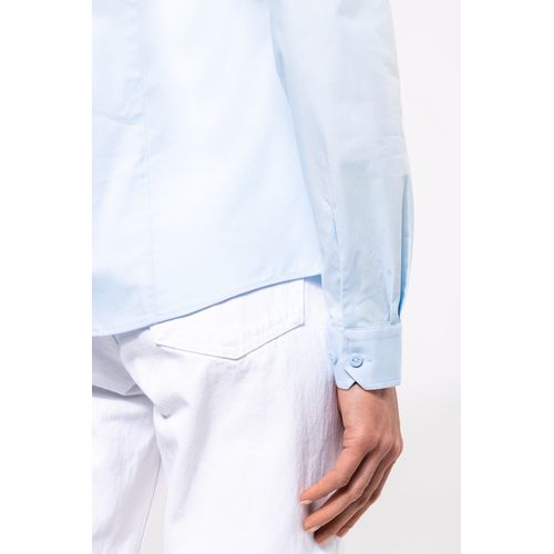 Chemise coton / élasthanne manches longues femme - 9