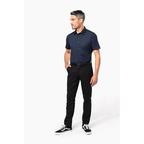 Chemise coton / élasthanne manches courtes - 4