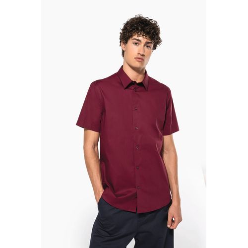 Chemise coton / élasthanne manches courtes