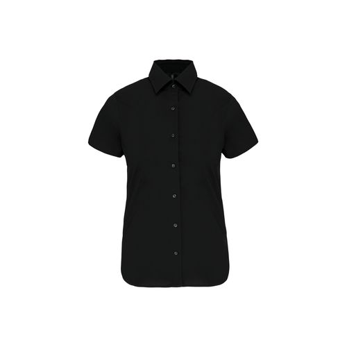Chemise coton / élasthanne manches courtes femme - 12
