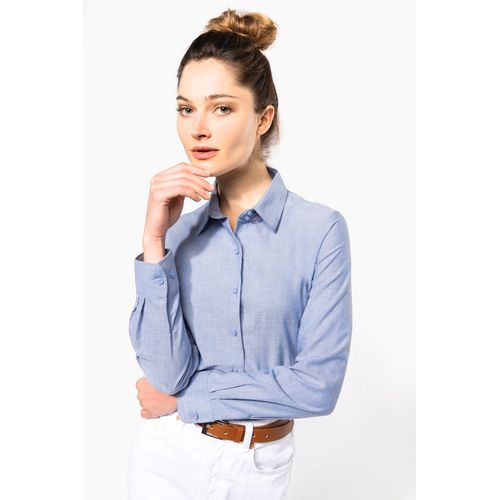 Chemise Oxford manches longues femme - 1