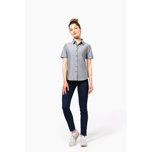 Chemise Oxford manches courtes femme - 4