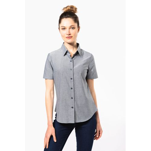 Chemise Oxford manches courtes femme - 1