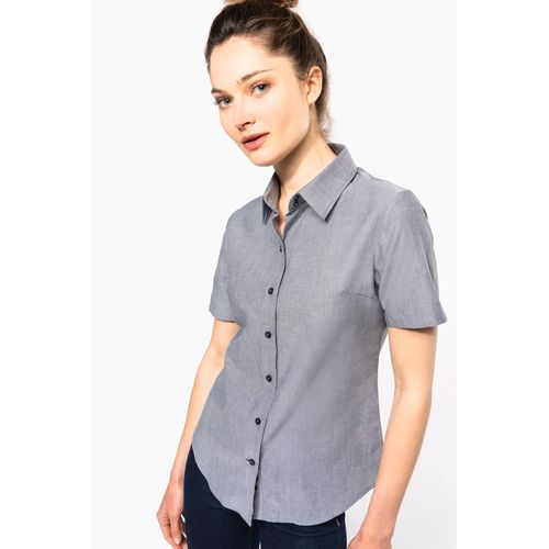 Chemise Oxford manches courtes femme - 3