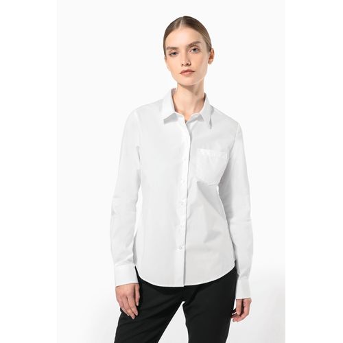 Chemise popeline manches longues femme - 1