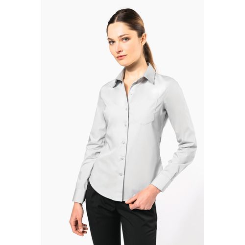 Chemise popeline manches longues femme - 3